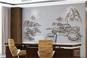 济宁森佰汇航空纤维墙咔（山水之间）